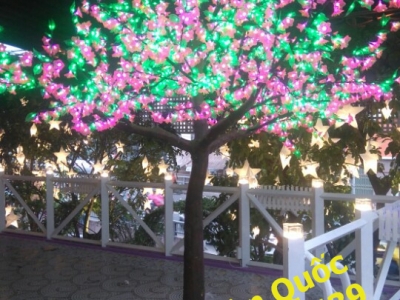 Cây Hoa Đèn Led Trang Trí Cho Cà Phê Đà Lạt Phố