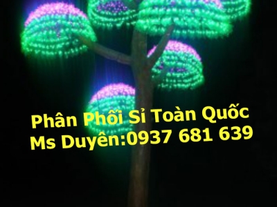 Cây Hoa Đèn Led Trang Trí Quán Ca Phê Du Miên