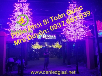 Cây Hoa Đèn Led Trang Trí Quán Cà Phê Royal Bến Tre